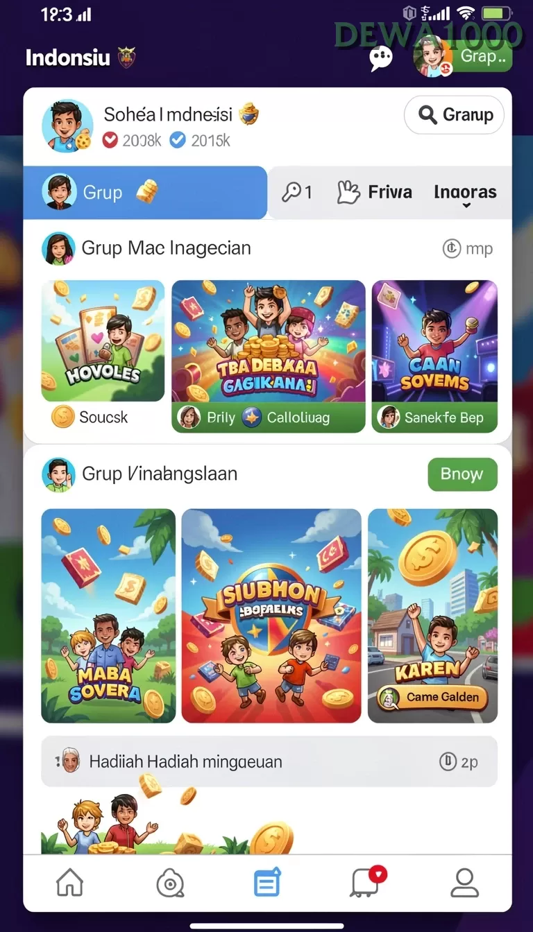 Cuplikan layar RV55 — pengaturan akun