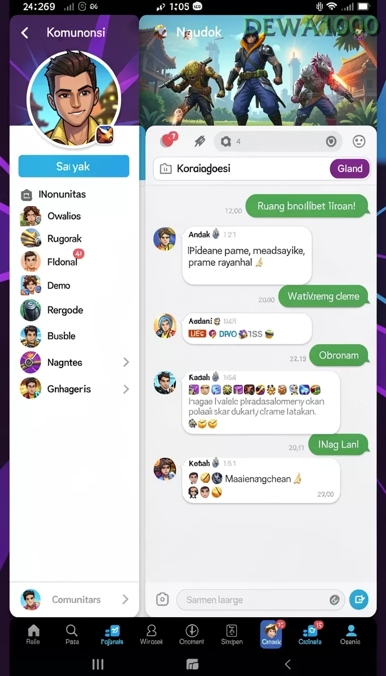 Cuplikan layar R6R6 — aktivitas